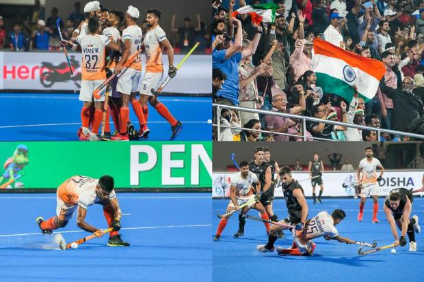 India's dream to reach the semifinals of the FIH Men’s Hockey World Cup ended on Sunday after India lost to New Zealand in a crossover match in Bhubaneshwar. India held a 3-1 lead till midway through the third quarter but soon New Zealand came back and the two teams held 3-3 by the end of regulation time. In the shootout penalty round too the hosts made a few errors to lose 4-5 and crashed out of the FIH Odisha Hockey Men's World Cup. The Kiwis will now face Belgium in the quarterfinals. India on the other hand, will now take head to Rourkela for playoffs to clinch the 9-16th place.