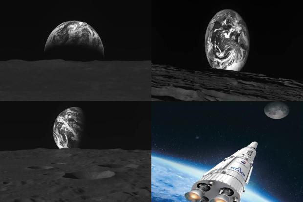 Danuri, National Space Center of South Korea's first lunar orbiter has sent photos of the Earth and the Moon in black and white. The South Korean space agency said that Danuri, which means "enjoy," was launched by SpaceX in August 2022. It became the country's first space vehicle to orbit the Moon. (Twitter/ @kari2030)