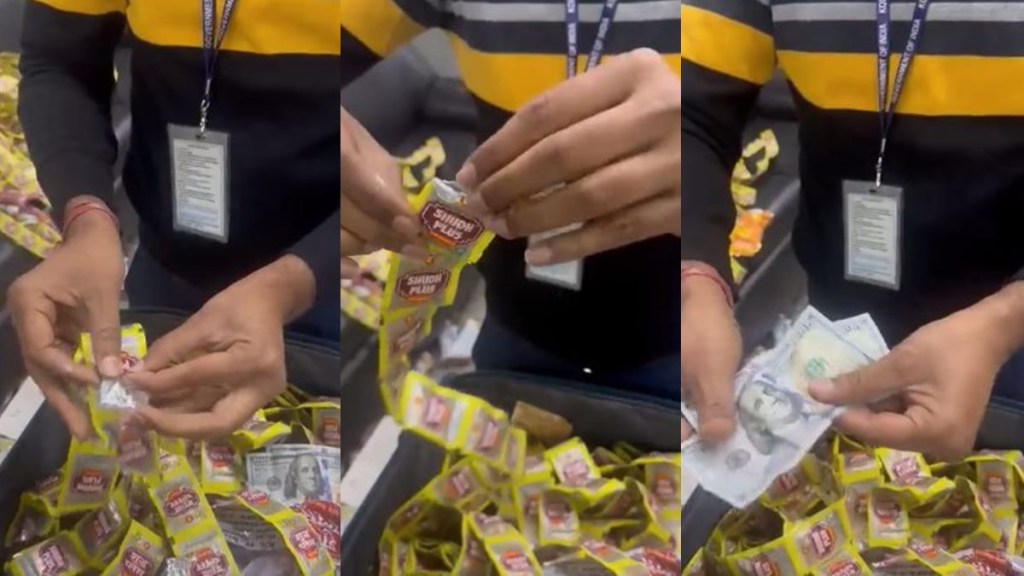 The passenger was detained at the Netaji Subhas Chandra Bose International Airport in Kolkata. (Photo: Kolkata Customs/Twitter/Screengrab) The passenger was detained at the Netaji Subhas Chandra Bose International Airport in Kolkata. (Photo: Kolkata Customs/Twitter/Screengrab)