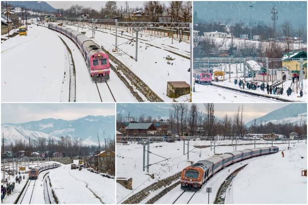 The Ministry of Railways has shared some mesmerising pictures of Hiller Shahabad railway station, in the Anantnag district of Jammu & Kashmir, India.In the pictures, the railway station is totally covered in snow. During winter, Jammu & Kashmir state of India receives heavy snowfall.  