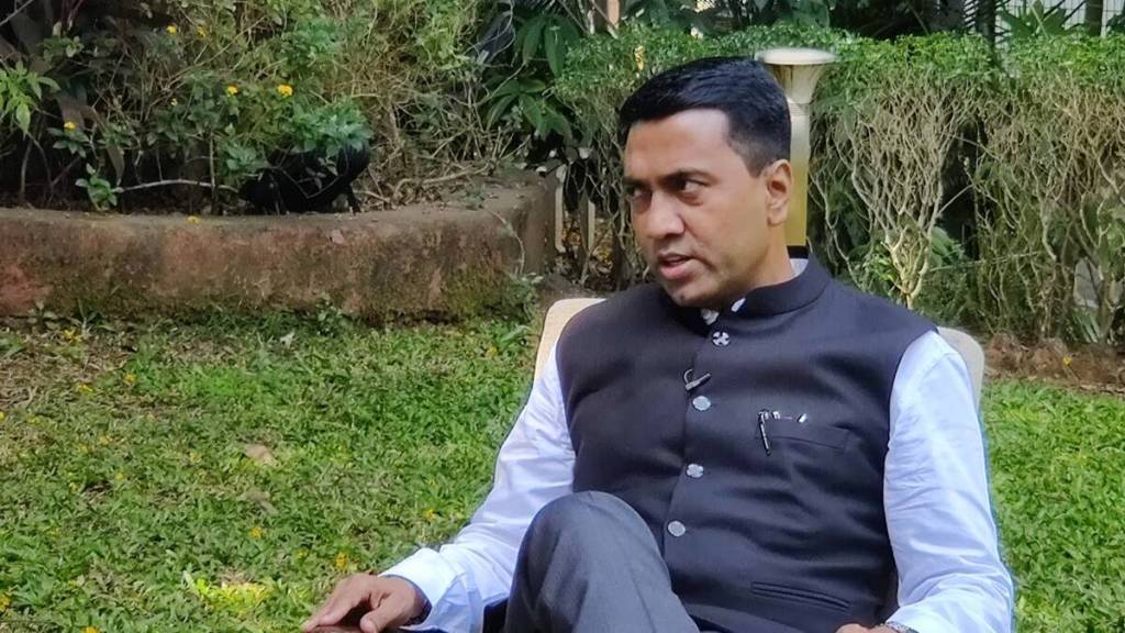pramod sawant on IIT Goa campus