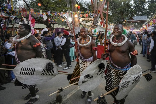 Several renowned national and international folk artistes have participated to show their performances at both the Chaupals located in the mela premises. (PTI photo)