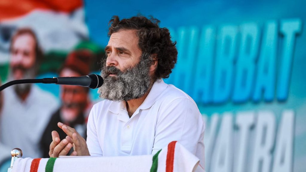 Congress leader Rahul Gandhi. 