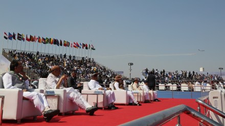 Flying Display on the first day of Aero India 2023 in Bengaluru on February 13