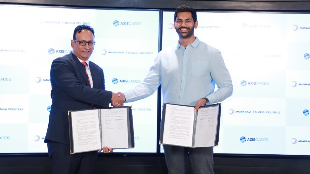 Mangal industries, a part of the Amara Raja Group inked MoU with Axiscades Technologies covering engineering, digital and manufacturing collaboration.