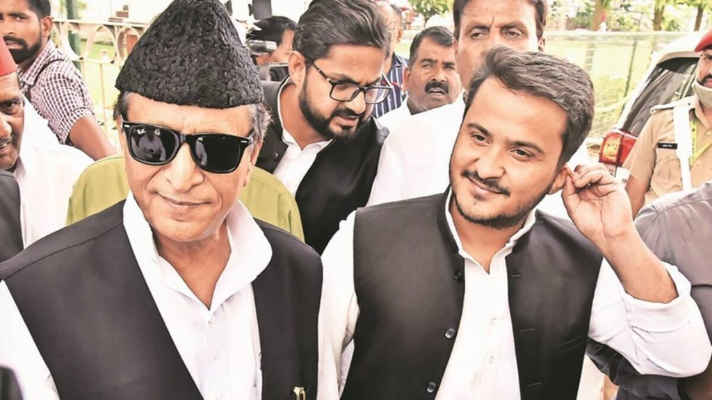 Abdullah Azam and Azam Khan appeared before the special MP/MLA court in Moradabad on Monday. (File)