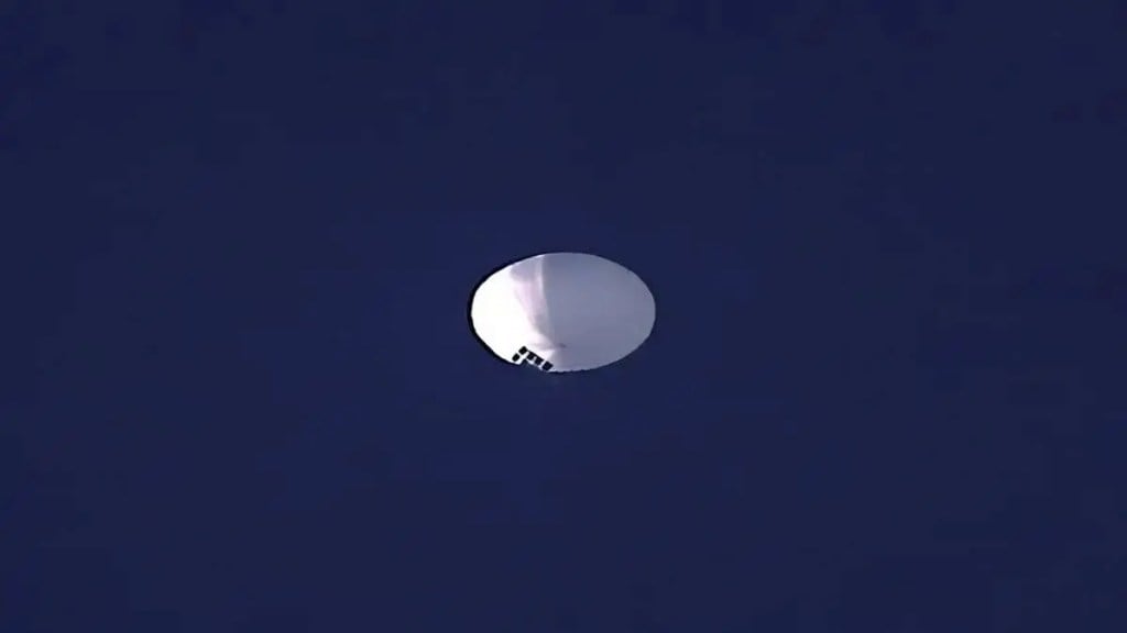 Chinese spy balloon spotted over US airbase