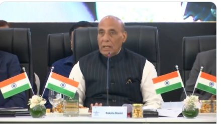 Rajnath Singh says real-time collaboration key to deal with current global security scenario Rajnath Singh says real-time collaboration key to deal with current global security scenario