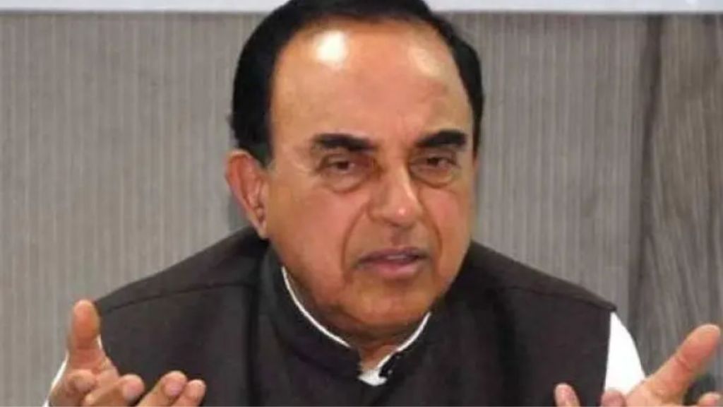 Former Union minister and senior BJP leader Subramanian Swamy Former Union minister and senior BJP leader Subramanian Swamy