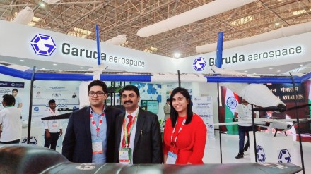 Garuda Aerospace unveils solar-powered drone SURAJ at Aero India 2023 Garuda Aerospace unveils solar-powered drone SURAJ at Aero India 2023