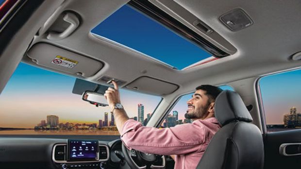 The Venue retains the electric sunroof, although the variants have seen a slight rejig in the list of features.