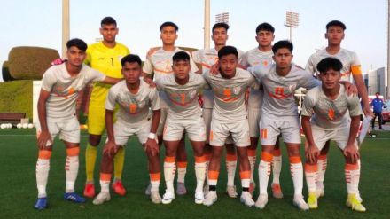 India U-17 football team loses 1-3 to Qatar