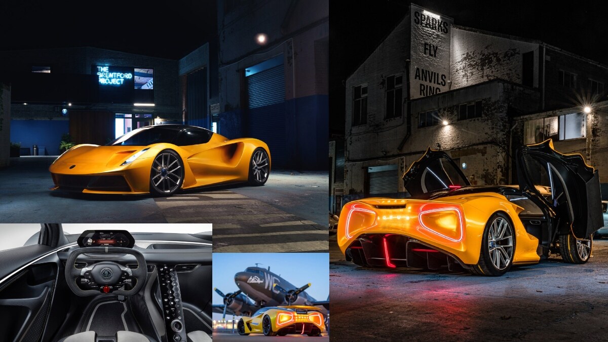 The Evija is a limited-production electric sports car from Lotus that follows a similar pattern to the Honda NSX and gets 4 electric motors, one on each wheel, just like the Pininfarina Battista. Power figures are at an insane 1970 hp making the Evija, a true Lotus.