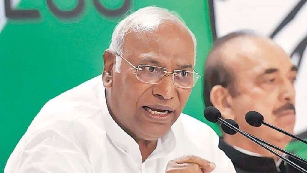 Kharge hits back at BJP for calling Rahul Gandhi ‘anti-national’