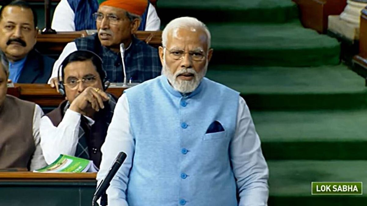 PM Modi in Loksabha PM Modi in Loksabha