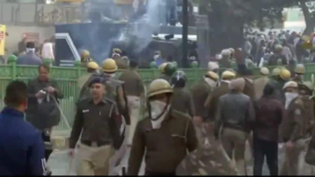Police use water cannons, tear gas shells to disperse Haryana employees demanding restoration of OPS