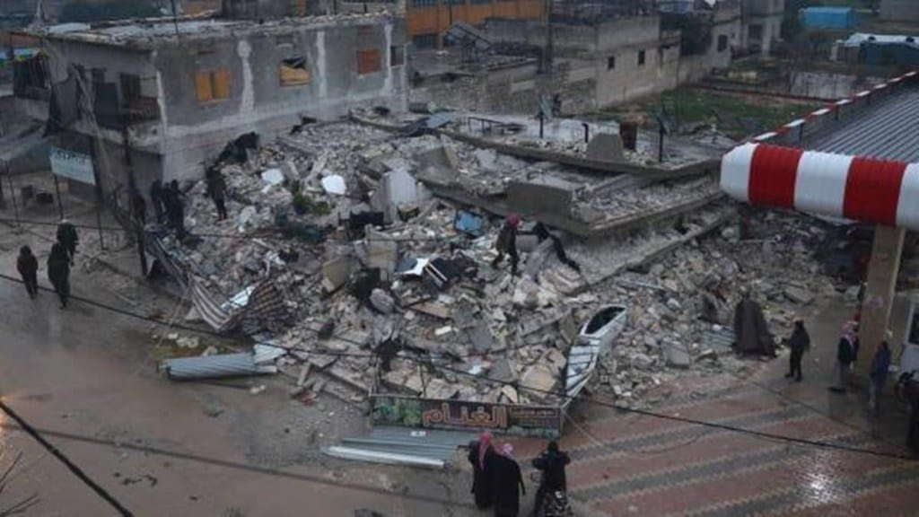 UNESCO stated that the western tower of an old city wall had collapsed. UNESCO stated that the western tower of an old city wall had collapsed.