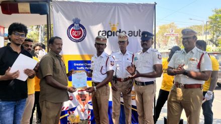 The company is looking forward to partnering with the Greater Chennai Traffic Police in order to help create an accident-free Chennai.