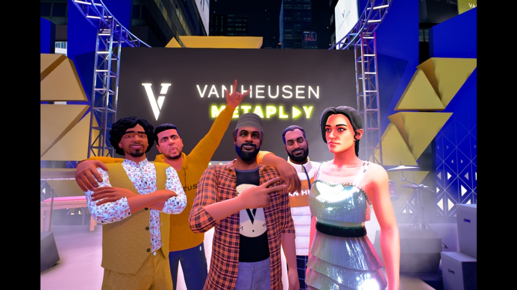 As per the official release, the ‘concert periphery’ area featured a Van Heusen non-fungible token (NFT) Drop.
