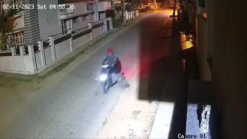 CCTV footage showed the accused carrying the dead body in a two-wheeler inside a gunny bag in an empty street on Saturday.
