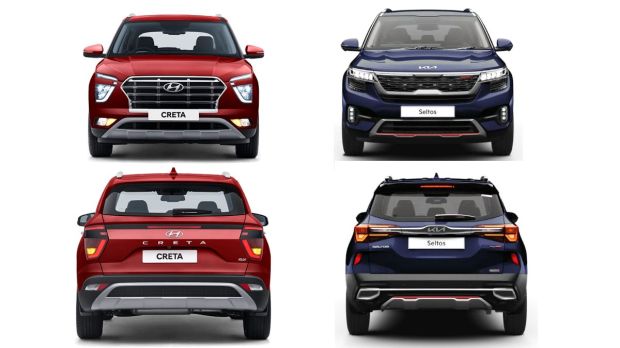 creta vs seltos design and dimension