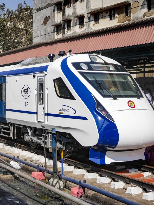 Vande Bharat Express train in Mumbai