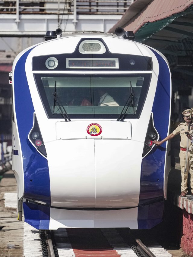 Vande Bharat Express train in Mumbai
