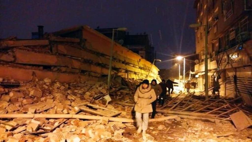 A powerful 7.8 magnitude earthquake hit southern Turkey and northern Syria. (AP Photo)