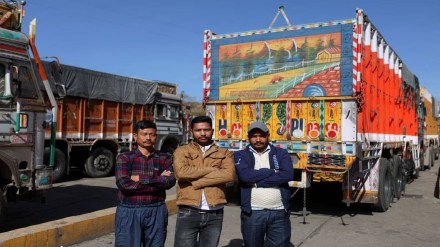 indian truckers on adani dispute