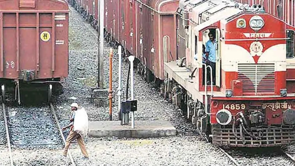 Target has been set to increase the share of railways by 45 per cent. Target has been set to increase the share of railways by 45 per cent.