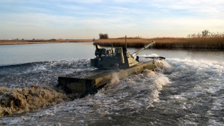 The Sprut-SDM1 light amphibious tank is the only existing light amphibious fighting vehicle in its class that has the firepower of the main battle tank and is equipped with a 125 mm gun. (Image Courtesy: Rosoboronexport )










