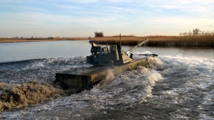 The Sprut-SDM1 light amphibious tank is the only existing light amphibious fighting vehicle in its class that has the firepower of the main battle tank and is equipped with a 125 mm gun. (Image Courtesy: Rosoboronexport )










