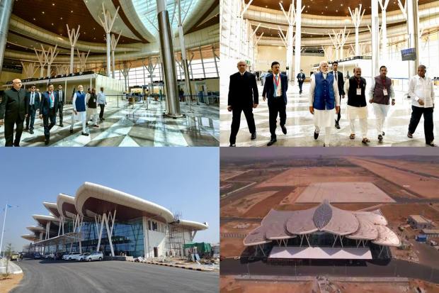 Prime Minister Narendra Modi inaugurated the Shivamogga airport in poll-bound Karnataka amid a huge crowd and several state ministers. This is a dream project for the former chief minister of the state, BS Yeddyurappa. The Shivamogga airport is built under UDAN(Ude Desh Ka Aam Nagarik) scheme by the central government.