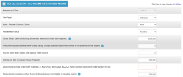income tax calculator