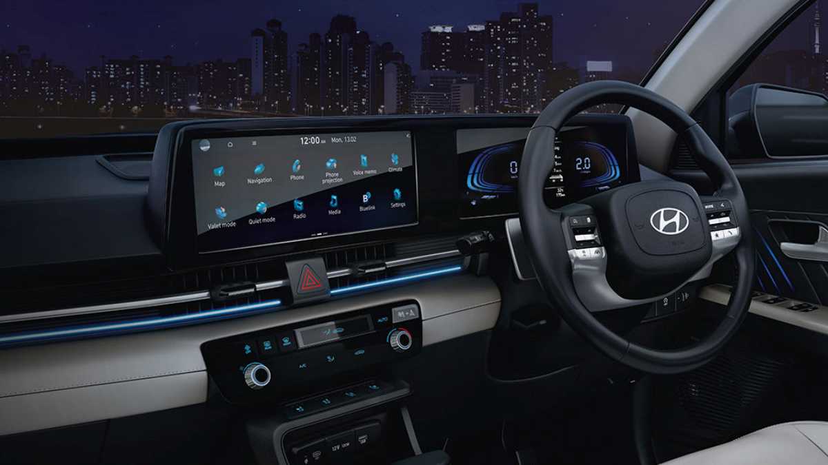 The cabin of the new Hyundai Verna gets dual-tone beige-black interiors with soft-touch materials on the dashboard. It is fitted with a new 2-spoke wheel steering The sedan gets heated and ventilated front seats (first in segment) and ambient lighting with 64 colors.