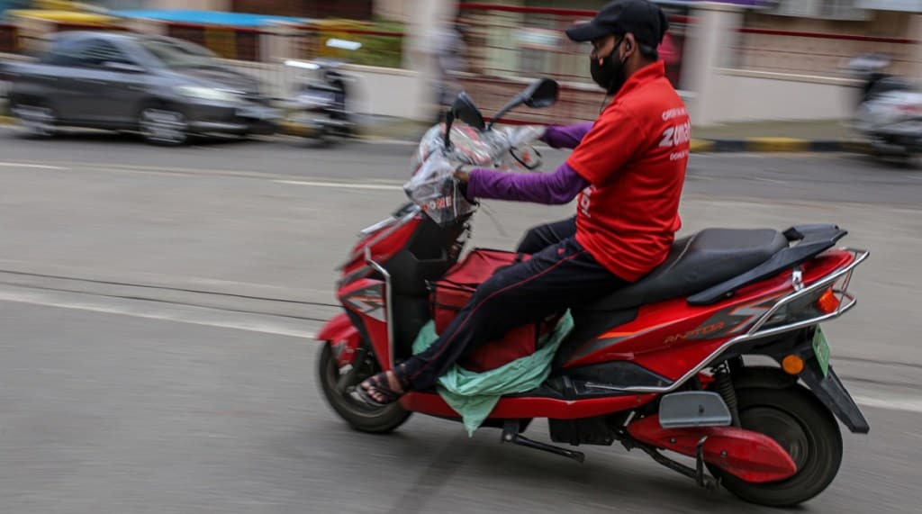 zomato, swiggy, food delivery, two-wheeler riders, bike-taxi ban, regulations, challans, delivery aggregators, RTO, e-commerce, Motor Vehicles Act, licence