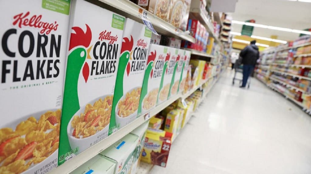 Kellogg, snack business, cereal, packaged food, packaging, rebranding, employees, independent companies, split, plant-based meat