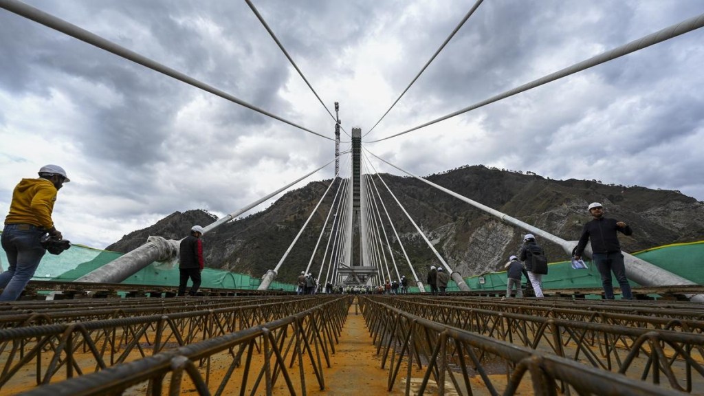 Anji Khad Bridge | Chenab Bridge | India's first cable stayed rail bridge Anji Khad Bridge | Chenab Bridge | India's first cable stayed rail bridge