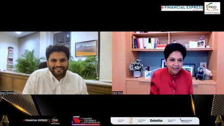 Indra Nooyi, Anant Goenka, Indian Express Group, Interview, ExpressAWE, Industry Indra Nooyi, Anant Goenka, Indian Express Group, Interview, ExpressAWE, Industry