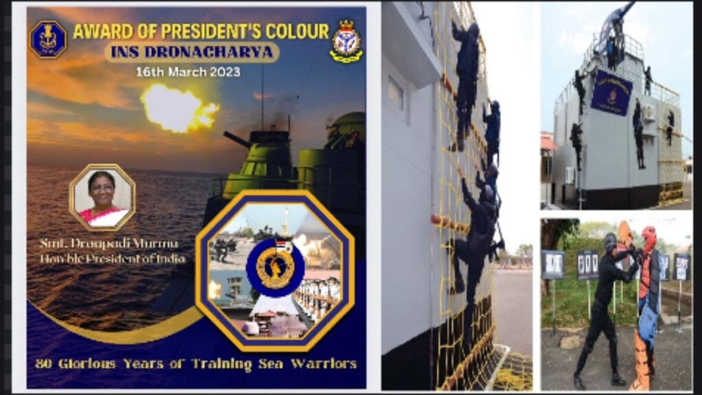 INS Dronacharya to be awarded President’s colour