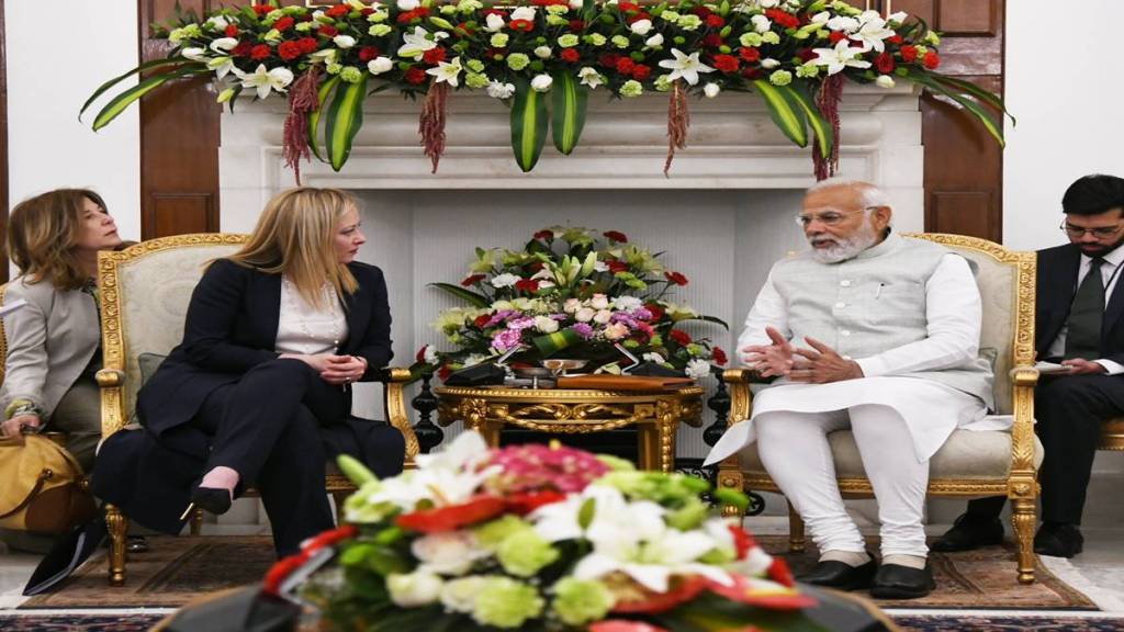 PM Modi with Giorgia Meloni