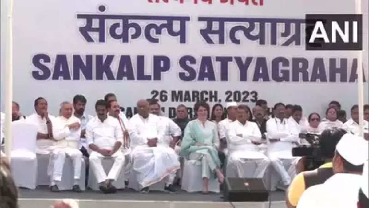 Rahul Gandhi disqualification Congress stages protests in Haryana, Punjab Rahul Gandhi disqualification Congress stages protests in Haryana, Punjab