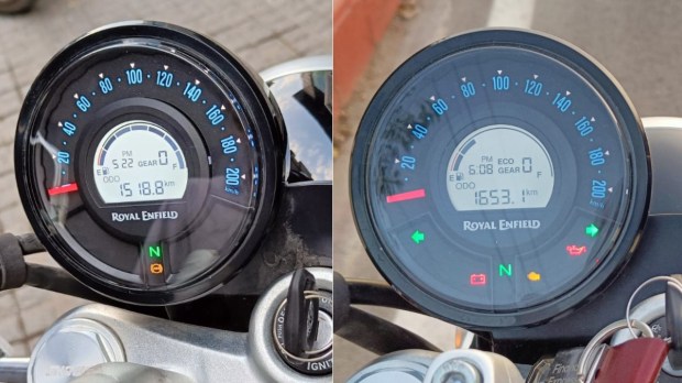 royal enfield super meteor 650 instrument cluster