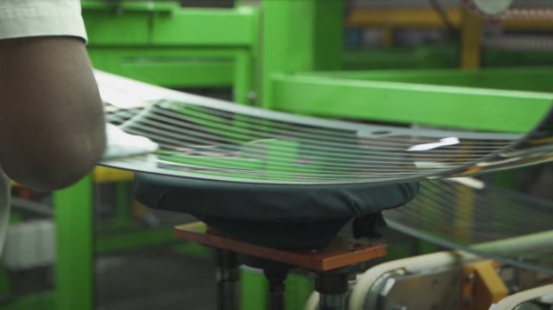 Saint Gobain windshield.