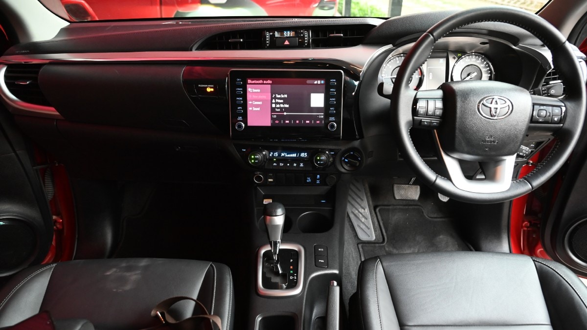 In terms of features, the Hilux gets all-LED headlamps, an 8.0-inch touchscreen infotainment system with Android Auto & Apple CarPlay connectivity, six speakers, etc. 