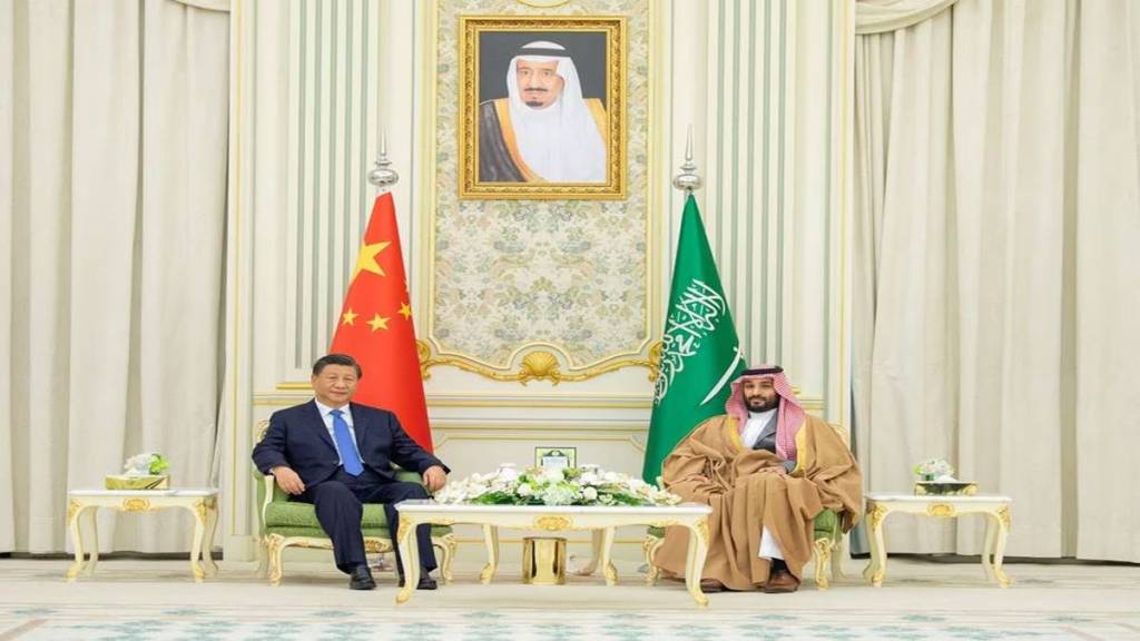 Xi Jinping with Saudi crown prince