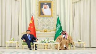 Xi Jinping with Saudi crown prince