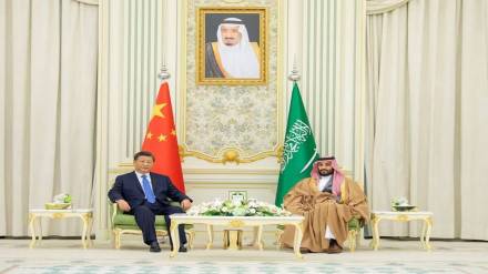 Xi Jinping with Saudi crown prince Xi Jinping with Saudi crown prince