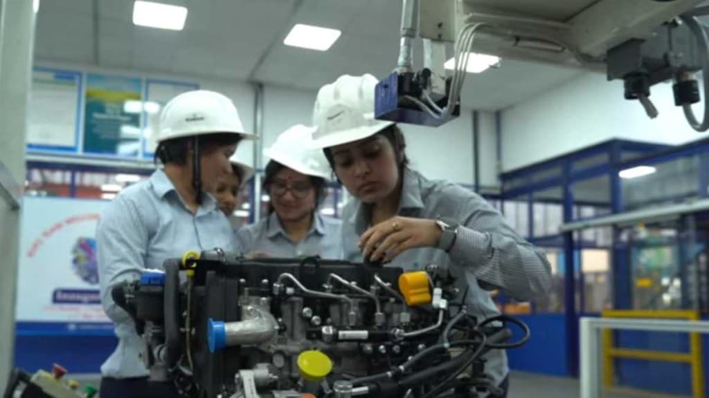 ashok leyland all women production line