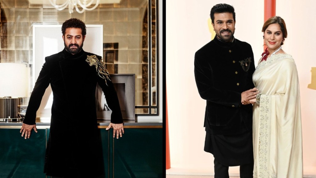 Oscars 2023, Oscar ram charan, Oscars NTR Jr, S S Rajamouli, entertainment, fashion, red carpet, Oscars red carpet